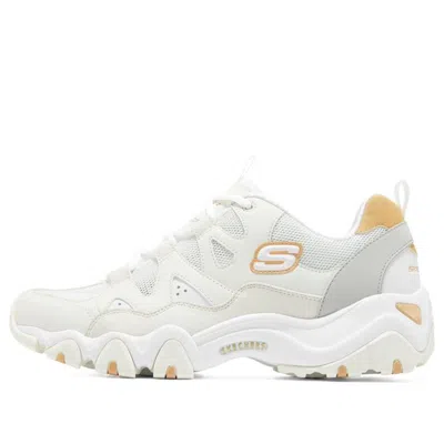 Skechers D'lites 2.0 'white Grey Yellow'