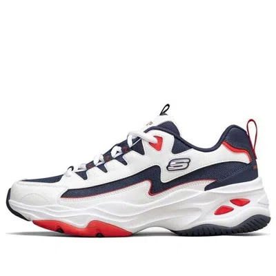 Skechers D'lites 4.0 Low-top Running Shoes White/blue/red