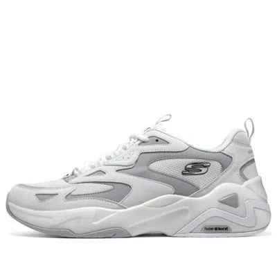 Skechers D'lites Hyper Burst 'grey White' In Gray