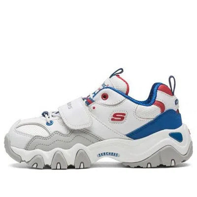 Skechers D'lites Ii K Running Shoes White/blue In Multi