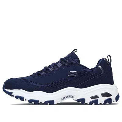 Skechers Dlites Low 'navy White' In Blue