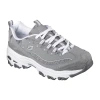 Skechers D'lites Me Time Womens Walking Shoes Wide Width In Gray