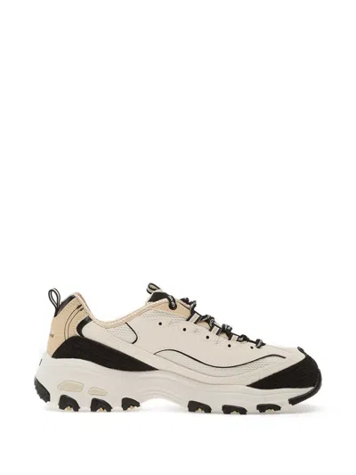 Skechers D'lites Panelled Sneakers In Neutral