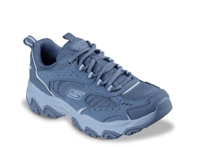 Skechers D'lites Trail Runner Square Ledge Sneaker In Blue