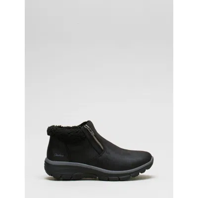 Skechers Easy Going Boots Black Lined Memory Foam Ankle Hawk468