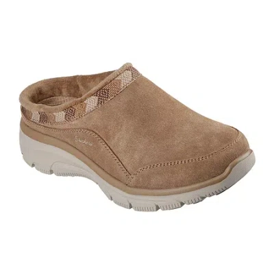Skechers Easy Going Seasonal Grace Womens Moc Closed Toe Clogs In Brown