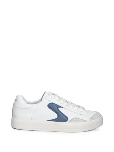 Skechers Eden Lx Leather Panelled Sneakers In White