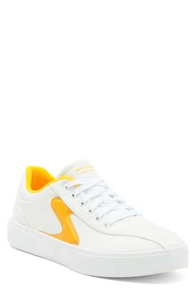 Skechers Eden Lx Low Top Sneaker In White/yellow