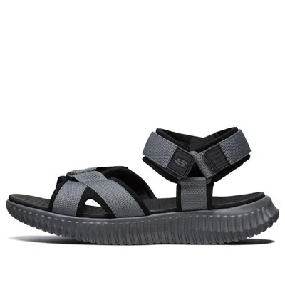 Skechers Elite Flex Sandal 'grey Black' In Gray