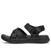 Skechers Elite Flex Velcro Sports Black Sandals