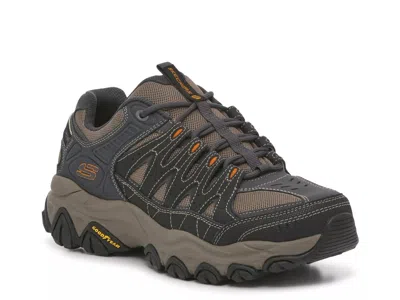Skechers Extra Wide Width Afterburn 2.0 Sneaker In Brown