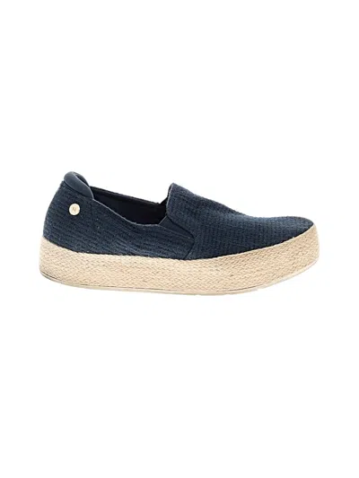 Pre-owned Skechers Flats In Blue