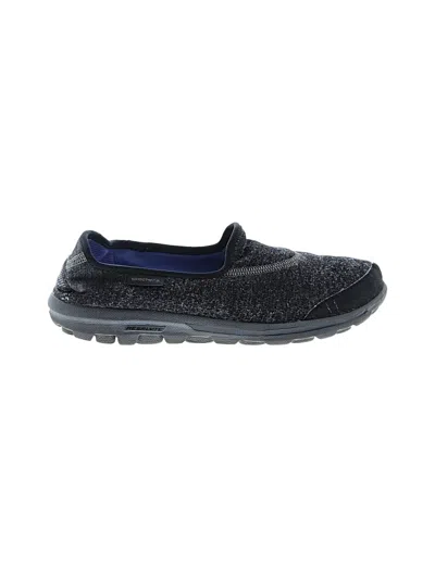 Pre-owned Skechers Flats In Gray