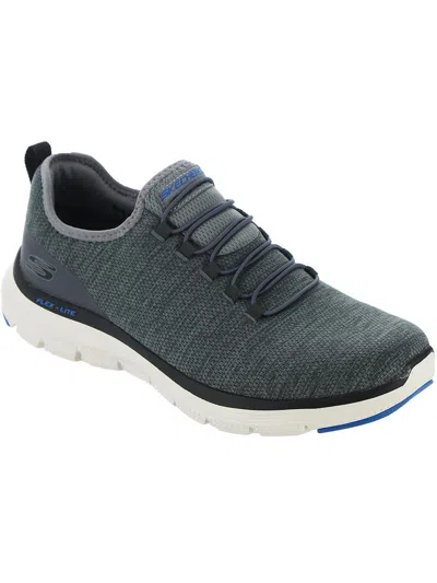 Skechers Flex Advantage 4.0 Contributor Mens Laceless Knit Casual And Fashion Sneakers In Gray