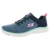 Skechers Flex Appeal 4.0 Womens Low Top Workout Running & Training Shoes In Blue