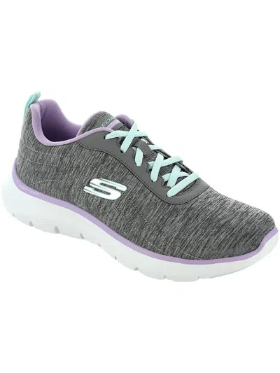 Skechers Flex Appeal Womens Comfort Insole Mesh Running & Training Shoes In Multi