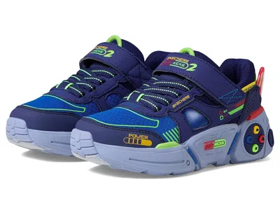 Skechers Game Tronix 2.0 (little Kid/big Kid) Boys Shoes Navy/multi : 1 Little Kid M