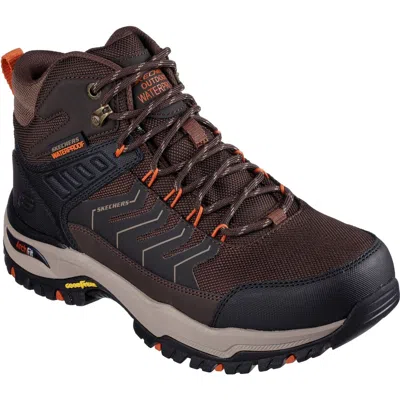 Pre-owned Skechers (gar204634) Mens Arch Fit Dawson Raveno Hiking Boots In 2 Color 6 To 12 In Brown