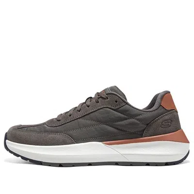 Skechers Geox Terrestre Shoes 'dark Brown Orange' In Green