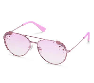 Skechers Girl's Aviator Rainbow Sunglasses In Pink