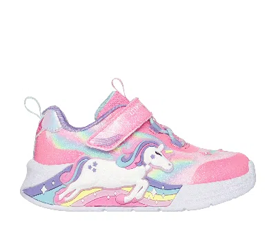 Skechers Girl's S-lights: Unicorn Chaser Sneaker In Pink