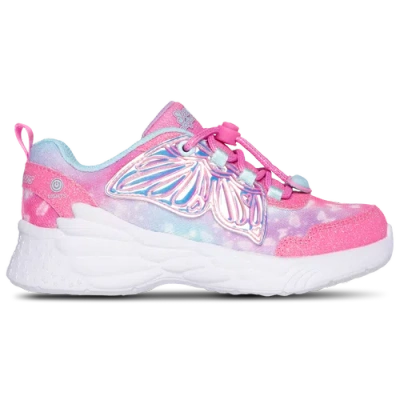 Skechers Kids' Girls Preschool   Dream Racer Lighted Butterfly Wings In Pink