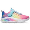 Skechers Little Girls Rainbow Cruisers Light-up Fastening Strap Casual Sneakers From Finish Line In Multi