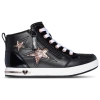 Skechers Girls Preschool   Shoutouts 2.0 Cutout Glitter Star Mid In Black/gold