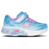 Skechers Kids' My Dreamers Lil Mermaid Light-up Sneaker In Blue/multi