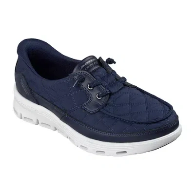 Skechers Glide Step Serene Newport Womens Boat Shoes In Multi