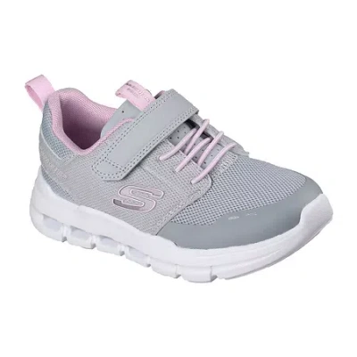 Skechers Glide-step Flow Little Kid Girls Sneakers In Gray