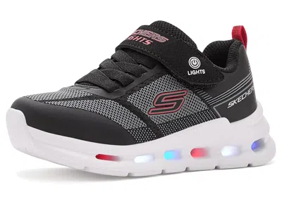 Skechers Glide-step Lights 400240l (little Kid/big Kid) Boy's Shoes Black: 11.5 Little Kid M