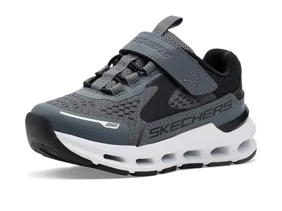 Skechers Glide-step Plus 404160l (little Kid/big Kid) Boys Shoes Charcoal/black : 11.5 Little Kid M, Textile