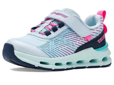 Skechers Glide-step + - Sprint Lines 303686l (little Kid/big Kid) Girls Shoes Mint/mint : 1.5 Little Kid M In Blue