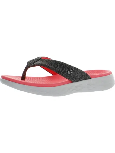 Skechers Go 600  Womens Padded Insole Outdoors Thong Sandals In Multi