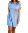 Skechers Go Dri Swift Dress In White Lavender In Blue