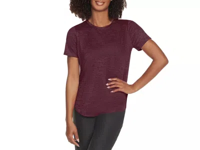 Skechers Go Dri Swift Tee In Burgundy