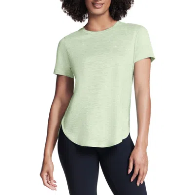 Skechers Women's Active Go Walk Wear Go Dri Swift Tunic T-shirt In Lettuce Green