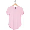 Skechers Go Dri® Swift Tunic T-shirt In White/pink