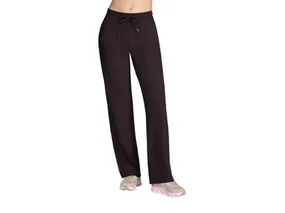 Skechers Go Luxe Rib Pants In Brown