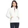 Skechers Go Luxe Top Women's Off White Ribbed Knit Quarter Zip Active Fts457 In White