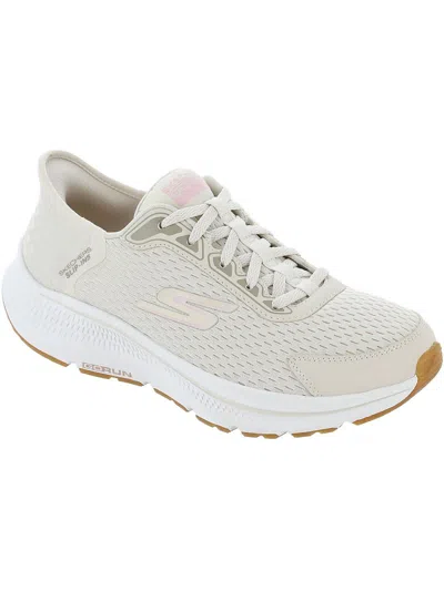 Skechers Women's Slip-ins Go Run Consistent 2.0 Endure Memory Foam Slip-on Running Sneakers From Finish Line In Natural,pink