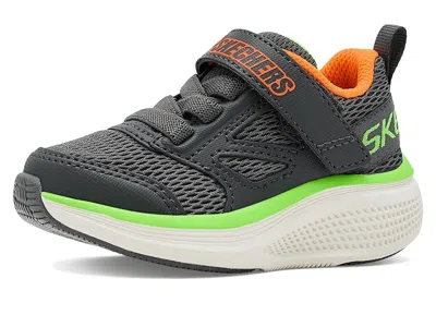 Skechers Go Run Elevate 2.0 - Where's My Skx 404050l (little Kid/big Kid) Boys Shoes Charcoal : 3 Little Kid  In Gray