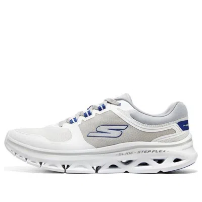 Skechers Go Run Glide-step Flex 'white Grey Blue' In Gray