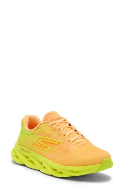 Skechers Go Run Swirl Tech Speed Sneaker In Orange/yellow