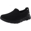Skechers Go Walk 5 Womens Mesh Fitness Slip-on Sneakers In Black
