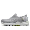 Skechers Go Walk 6 'grey Yellow' In Gray