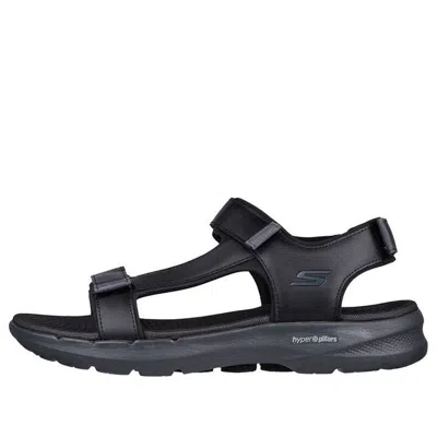 Skechers Go Walk 6 Sandal 'black Grey' In Multi