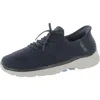 Skechers Go Walk 6 Womens Memory Foam Casual And Fashion Sneakers In Blue
