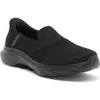 Skechers Go Walk 5 Womens Mesh Fitness Slip-on Sneakers In Black